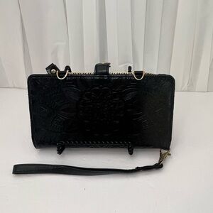 Elegant Black Leather Clutch